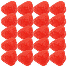 100Pz Fragole Artificiale Rosse Modulabili Per Decorativi E Fotografia