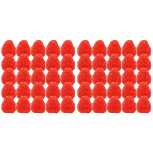 100Pz Fragole Artificiale Rosse Modulabili Per Decorativi E Fotografia 1