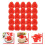 100Pz Fragole Artificiale Rosse Modulabili Per Decorativi E Fotografia 8