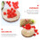 100Pz Fragole Artificiale Rosse Modulabili Per Decorativi E Fotografia 9