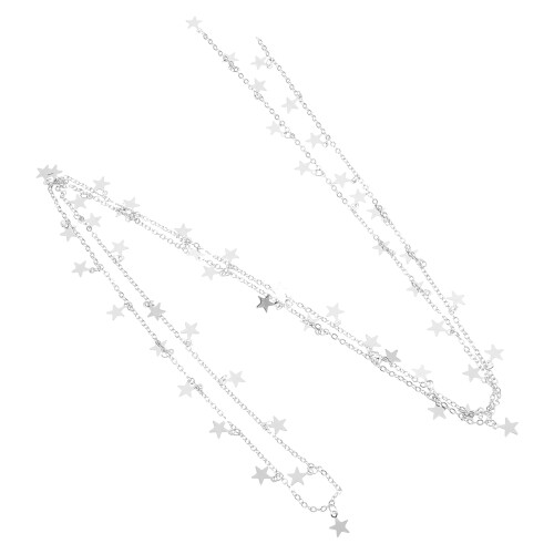 3Pz Catena Per Gioielli in Rame Argento, Accessorio Per Collane Donna 1