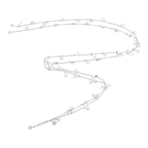 3Pz Catena Per Gioielli in Rame Argento, Accessorio Per Collane Donna 2