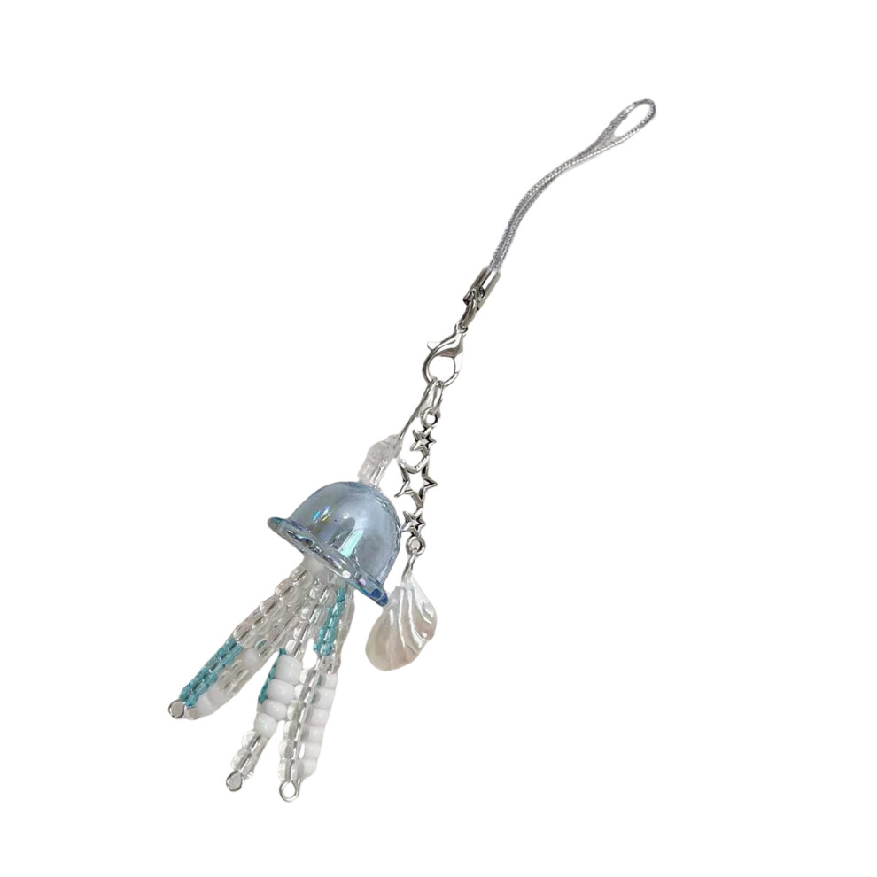 Stylish Goldfish Phone Strap Handmade Portable Bag- Blue 7732000762611