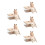5Conjuntos Banheira Transparente Para Hamster Com Abs+ 8