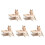 5Conjuntos Banheira Transparente Para Hamster Com Abs+ 3