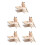 5Conjuntos Banheira Transparente Para Hamster Com Abs+ 4