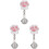3Conjuntos Relógio Rosa Cartoon Com Design Original 3