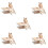5Conjuntos Banheira Transparente Para Hamster Com Abs+ 6