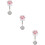 3Conjuntos Relógio Rosa Cartoon Com Design Original 10