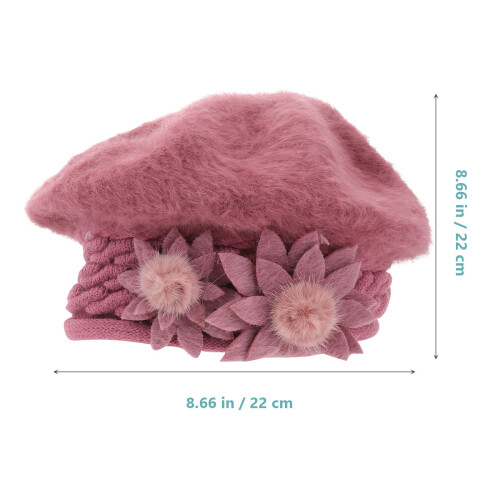 -Barett Mit Blumigem Design Für Freizeit 2