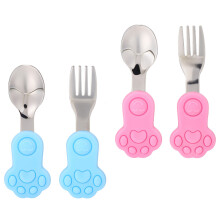 4St Kindergereedschap Set Siliconen Handvatten Kleurig