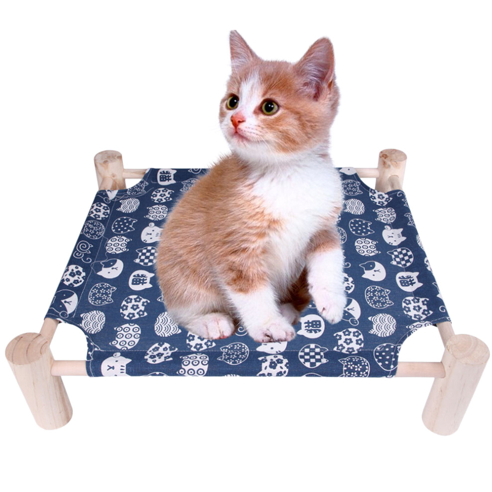 Niebieski Dla Z Praktycznym Drewnianym StelażEm-image