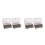 4Pcs Brown Plastic Fishing Tool Boxes 3-Compartment Waterproof Storage 4