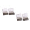 4Pcs Brown Plastic Fishing Tool Boxes 3-Compartment Waterproof Storage 5