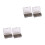 4Pcs Brown Plastic Fishing Tool Boxes 3-Compartment Waterproof Storage 10