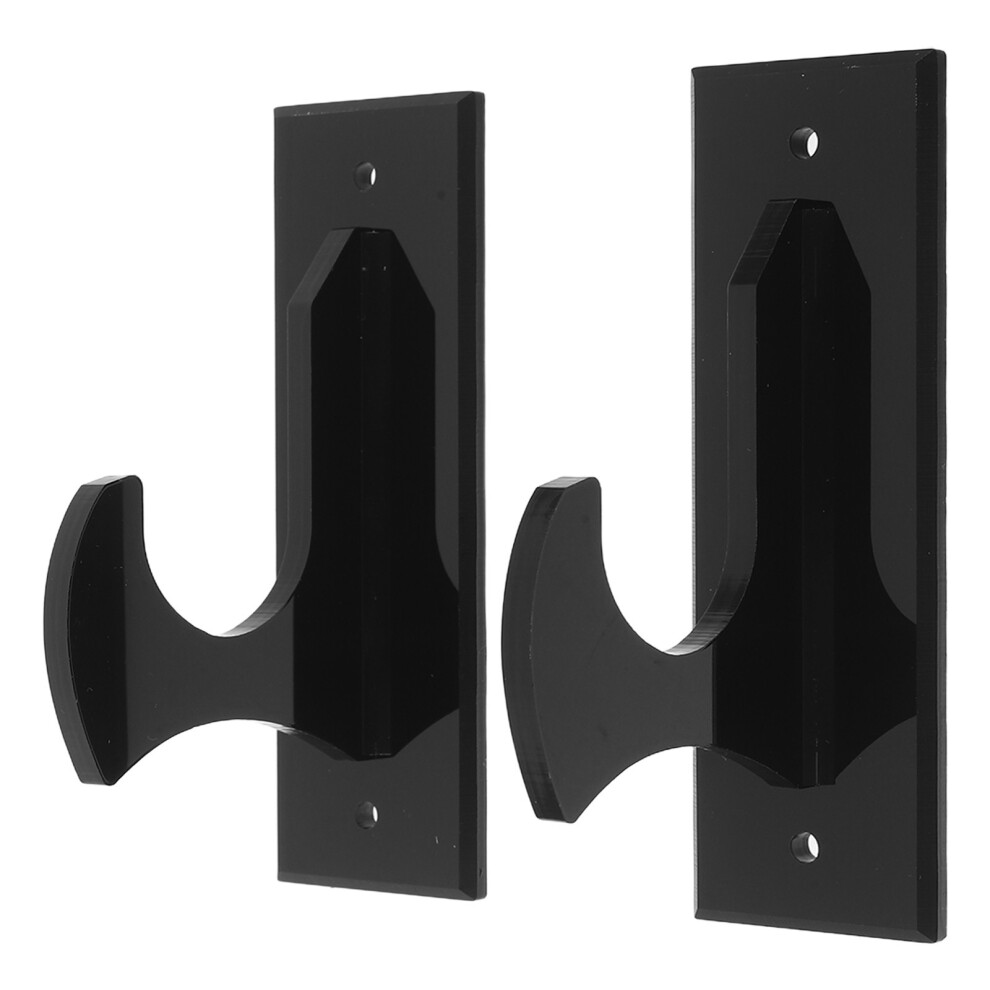 4Pary Czarny Wieszak ŚCienny Do Miecza Lightsaber Stojak Przezroczysty-image