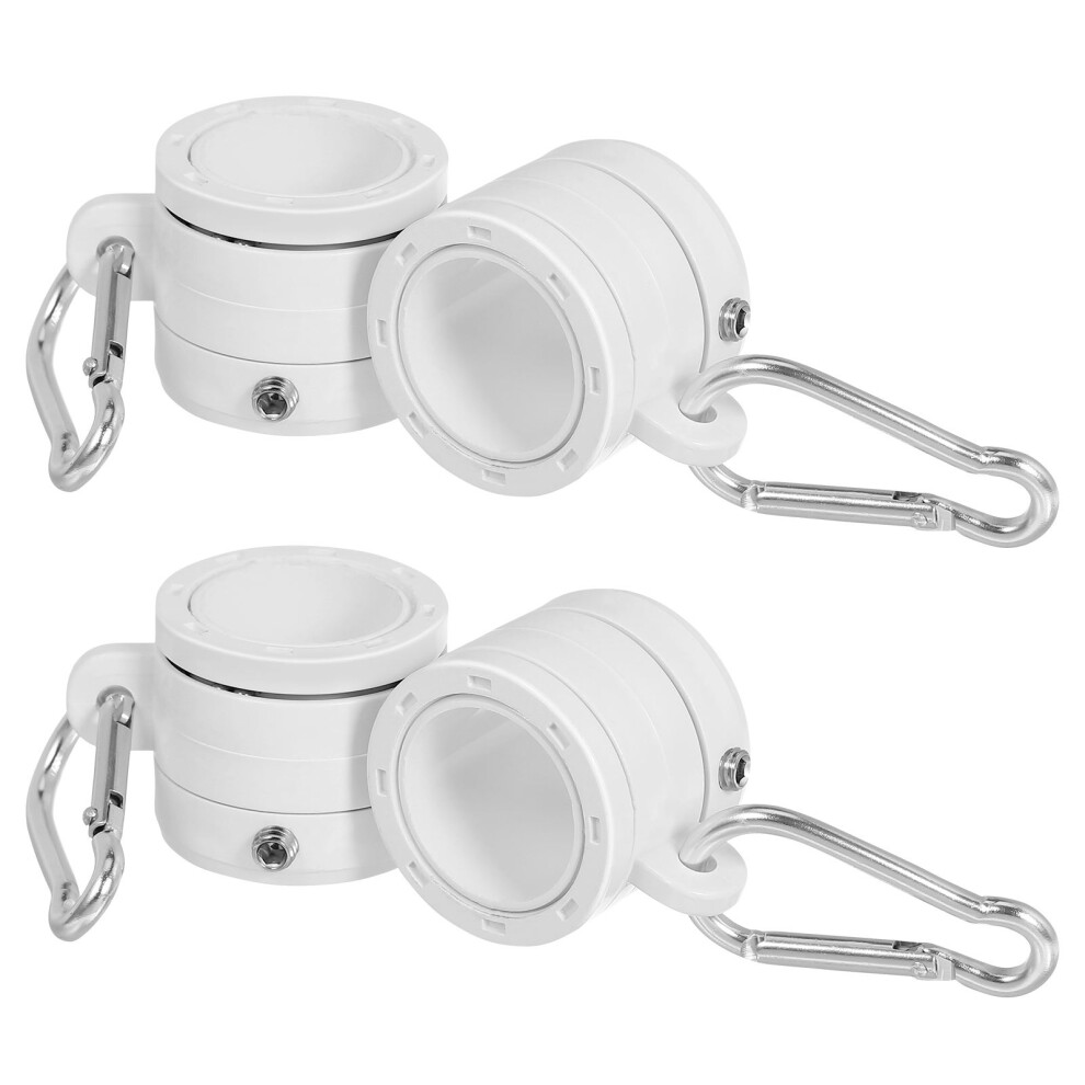 16Szt Plastikowe ObrąCzki MontażOwe Do Flagi Maszt BiałE-image