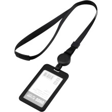 Portatarjetas para múltiples aplicaciones, la aleación de aluminio garantiza robustez, ventana transparente para una rápida identificación, clip