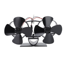 Niet-elektrische haardventilator, fluisterstil, warme luchtcirculatie, thermo-elektrische technologie, oververhittingsbeveiliging, dubbele motoren,