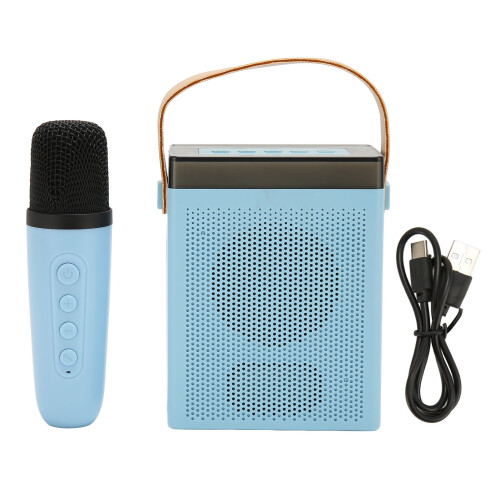 Μίνι μηχανή καραόκε με φώτα LED, φορητό ηχείο Bluetooth με στερεοφωνικό ήχο και