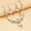 Ensemble d'accessoires de mariée en strass, boucles d'oreilles 5