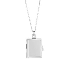 Multipurpose Square Choker Adjustable Chain Necklace-silver