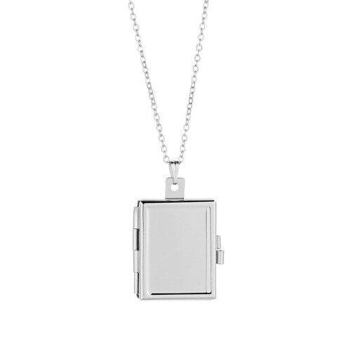 Multipurpose Square Choker Adjustable Chain Necklace-silver