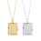 Multipurpose Square Choker Adjustable Chain Necklace-silver 2