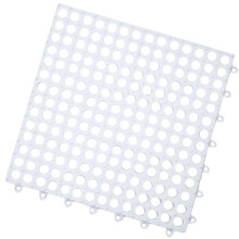 Tapis de bain épissable, tapis de sol en plastique pour-Blanc 1