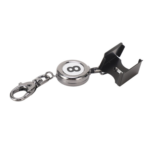 Pool Table Accessories For Billiard Chalk Holder, Automatic Telescoping Retractable Key Ring Featuring Quality Metal And Plastic Construction, Light 2