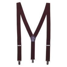 (One Size, Brown) Premier Clip-On Trouser Braces