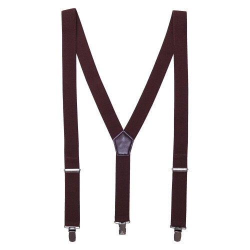 Premier (One Size, Brown) Premier Clip-On Trouser Braces