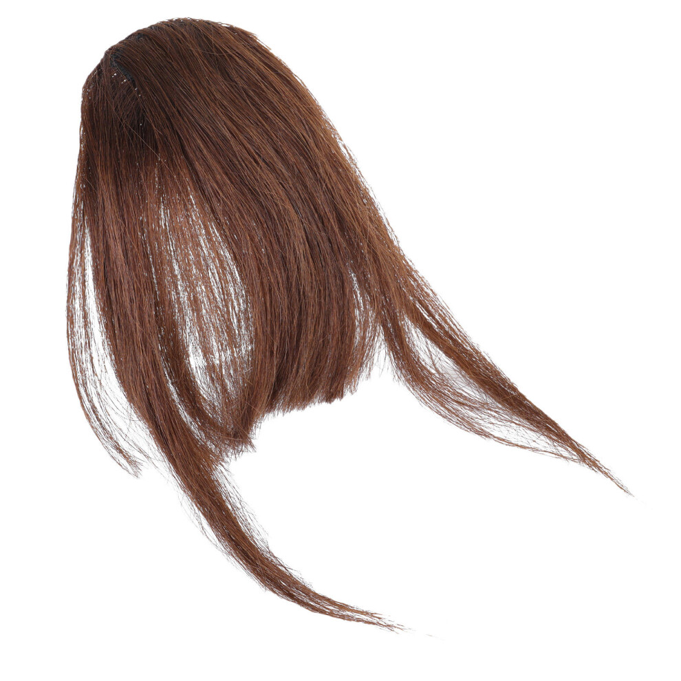 Ohphcall Unisex 1Pc Fake Bang High Temperature Wire Wig Patch Hair Clip For Women