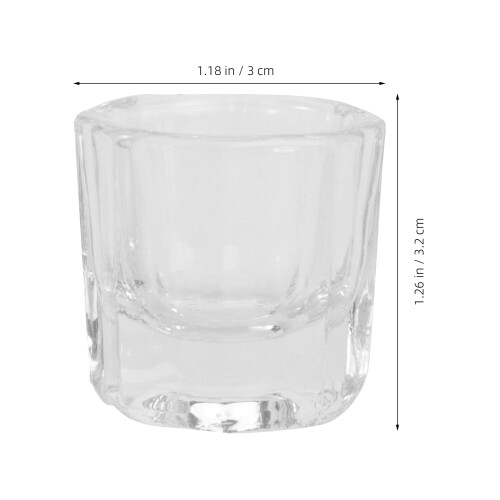 3 Pack Nail Art Crystal Cup Soaking Container Manicure Glass Cups 1