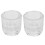3 Pack Nail Art Crystal Cup Soaking Container Manicure Glass Cups 5