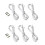 18Pcs White LED Strip Extension Cable Rgb Light Cord Easy Connect 5