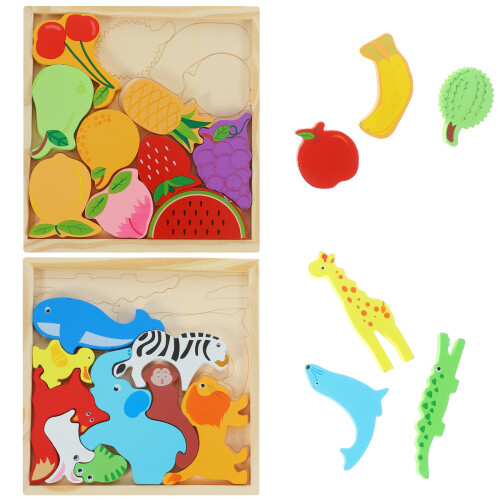 8 Boxes Wooden Learning Puzzle Toy For Kids 1