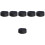 6Pcs Black Cooking Caps Mesh Breathable Chef Hats with Hook Loop Strap 6