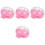 4Pz Accessorio Bagno Criceto Vaschetta Rosa in Compatta 3