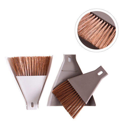 2 Set Mini Scopa E Paletta Per Casa, Scrivania, Animali 2