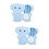 2Pz Fermaporta Rotante Sky-Blue Assorbimpatto ABS PVC 7