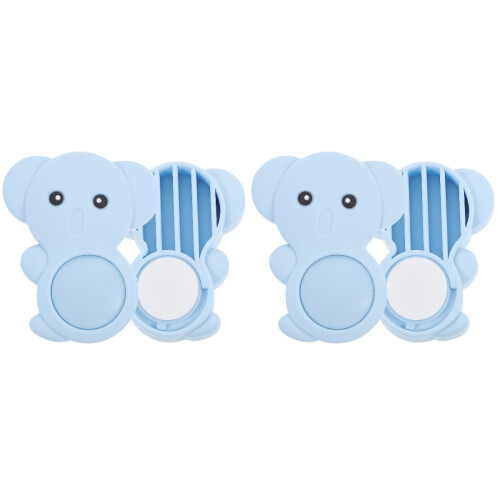 2Pz Fermaporta Rotante Sky-Blue Assorbimpatto ABS PVC 1