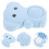 2Pz Fermaporta Rotante Sky-Blue Assorbimpatto ABS PVC 8