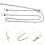 Catena Regolabile in Zinco Argento Per Borsa Versatile 10
