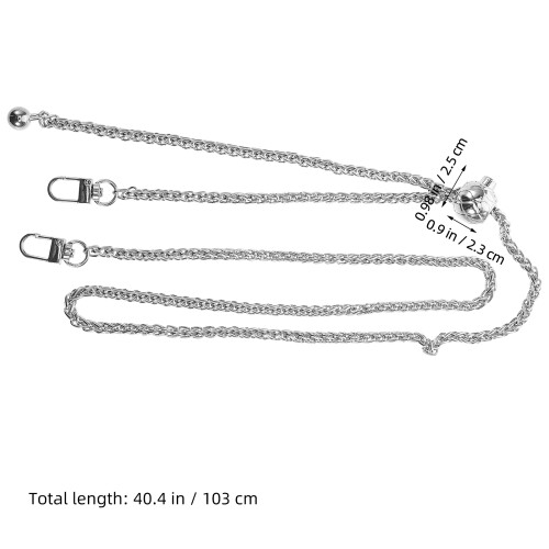 Catena Regolabile in Zinco Argento Per Borsa Versatile 2