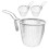 6Pz Cucina Acciaio Set Con Rete Fina Argento Multiuso 2