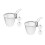 6Pz Cucina Acciaio Set Con Rete Fina Argento Multiuso 4