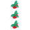 3Pz Decorativi Per in Pile Fragola Per Party 10