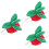 3Pz Decorativi Per in Pile Fragola Per Party 8