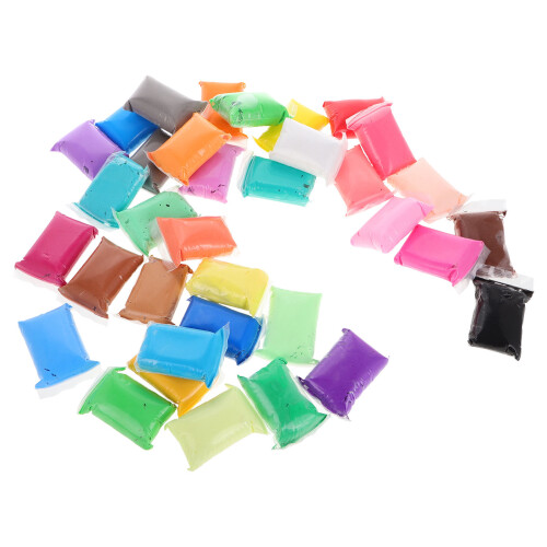 5Pz Argilla Per Bambini Kit Modellabile A Secco in Vari Vivaci 1